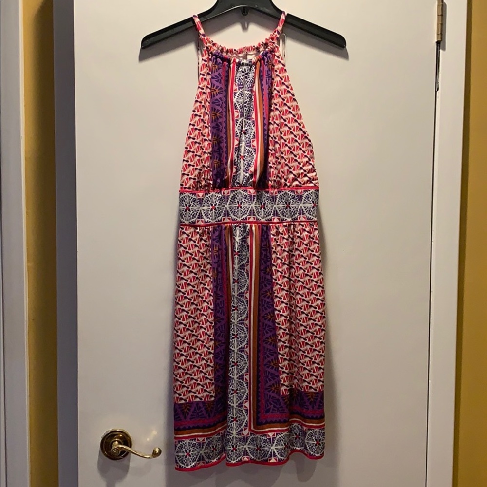 Maggie London Keyhole Patterned Dress